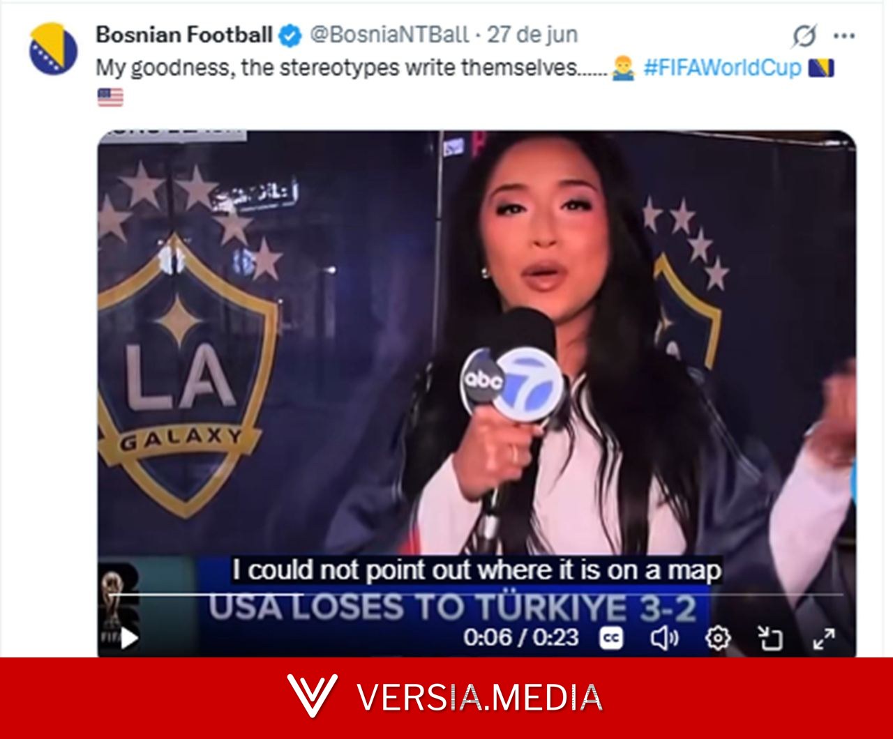 Repórter de TV americana diz que não sabe nem onde fica a Bósnia, próxima adversária dos EUA na Copa, e depois pede desculpas