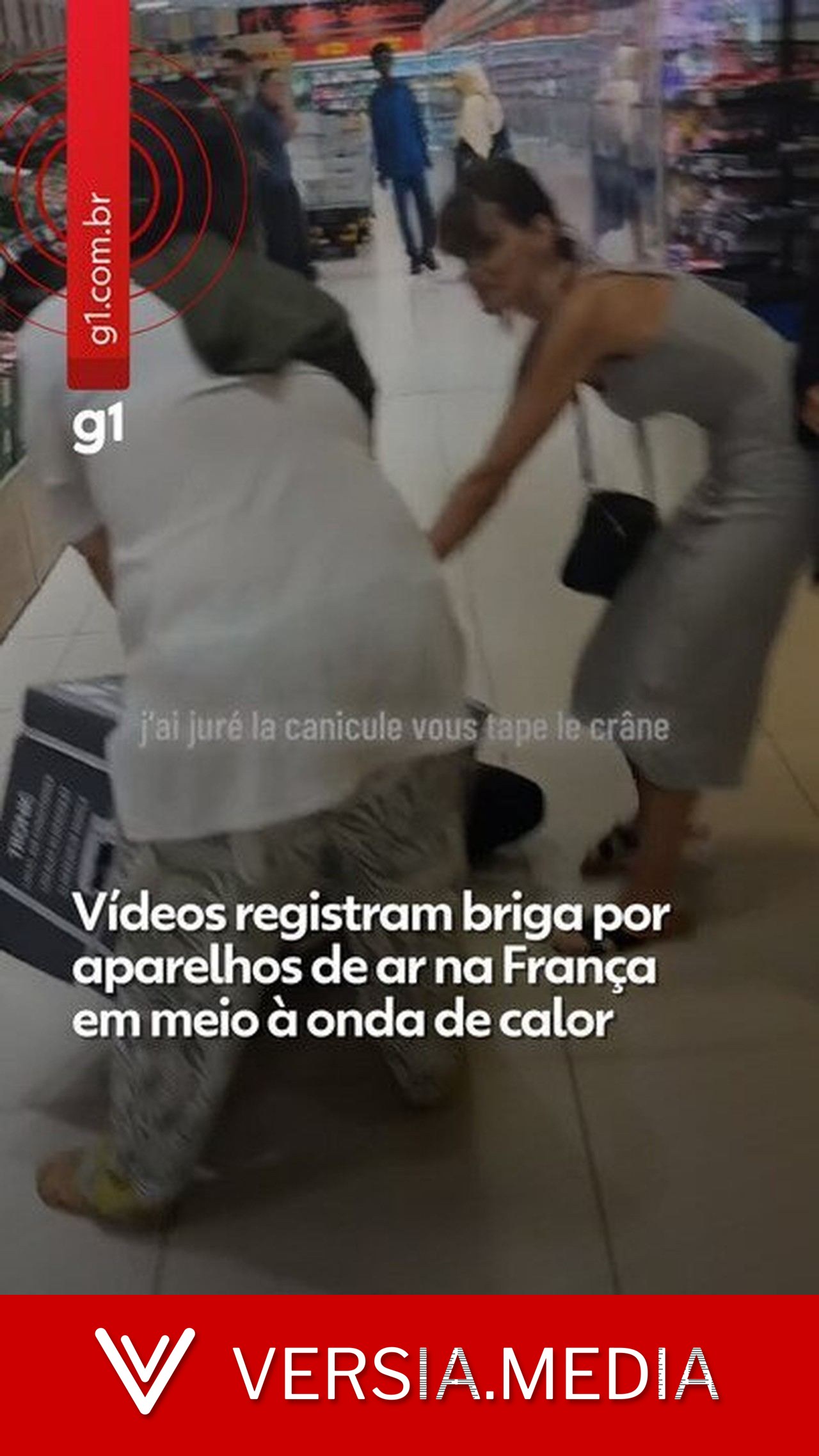 VÍDEO: Franceses brigam por ventiladores e aparelhos de ar-condicionado