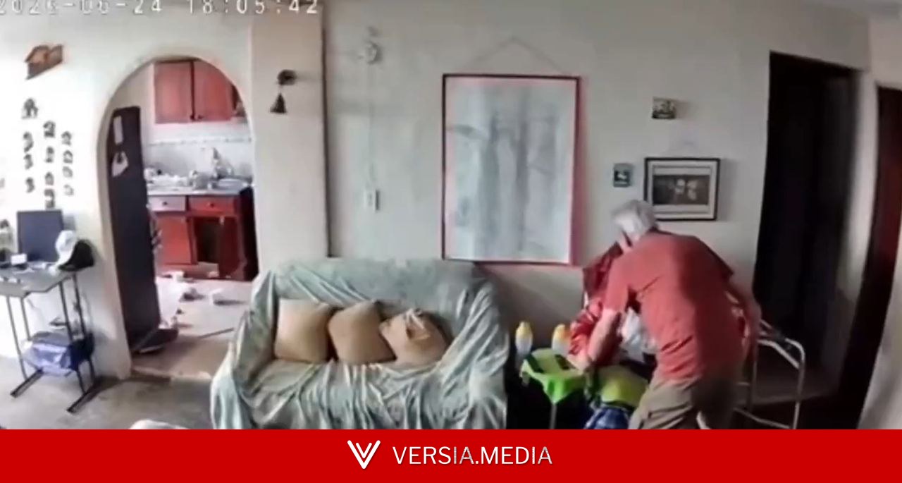 VÍDEO: Idoso protege mulher durante terremoto na Venezuela