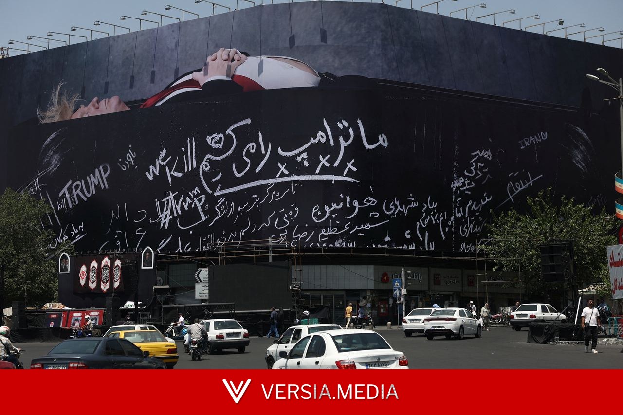 VÍDEO: outdoor no Irã mostra Trump em caixão e faz ameaças