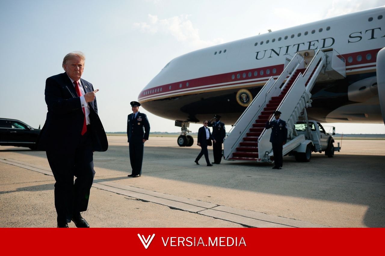 Trump faz primeiro voo em novo Air Force One de R$ 2 bilhões doado pelo Catar