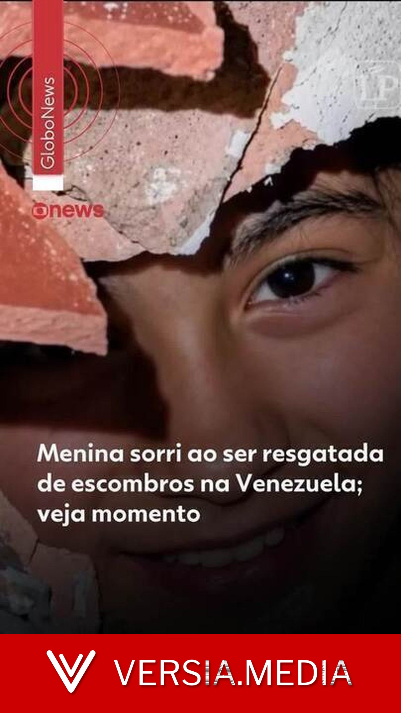 VÍDEO: Menina é resgatada com sorriso no rosto após ficar mais de 30 horas sob escombros na Venezuela