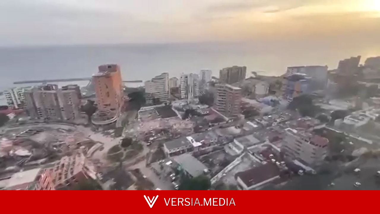VÍDEO: imagens aéreas mostram destruição em La Guaira, 'zona de desastre' na Venezuela