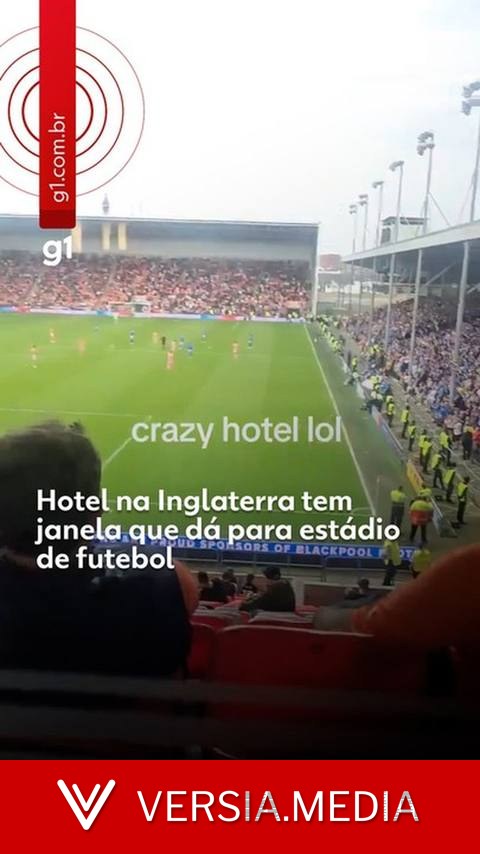 Hotel dentro de estádio de futebol viraliza com vista inusitada da janela dos quartos; VÍDEO