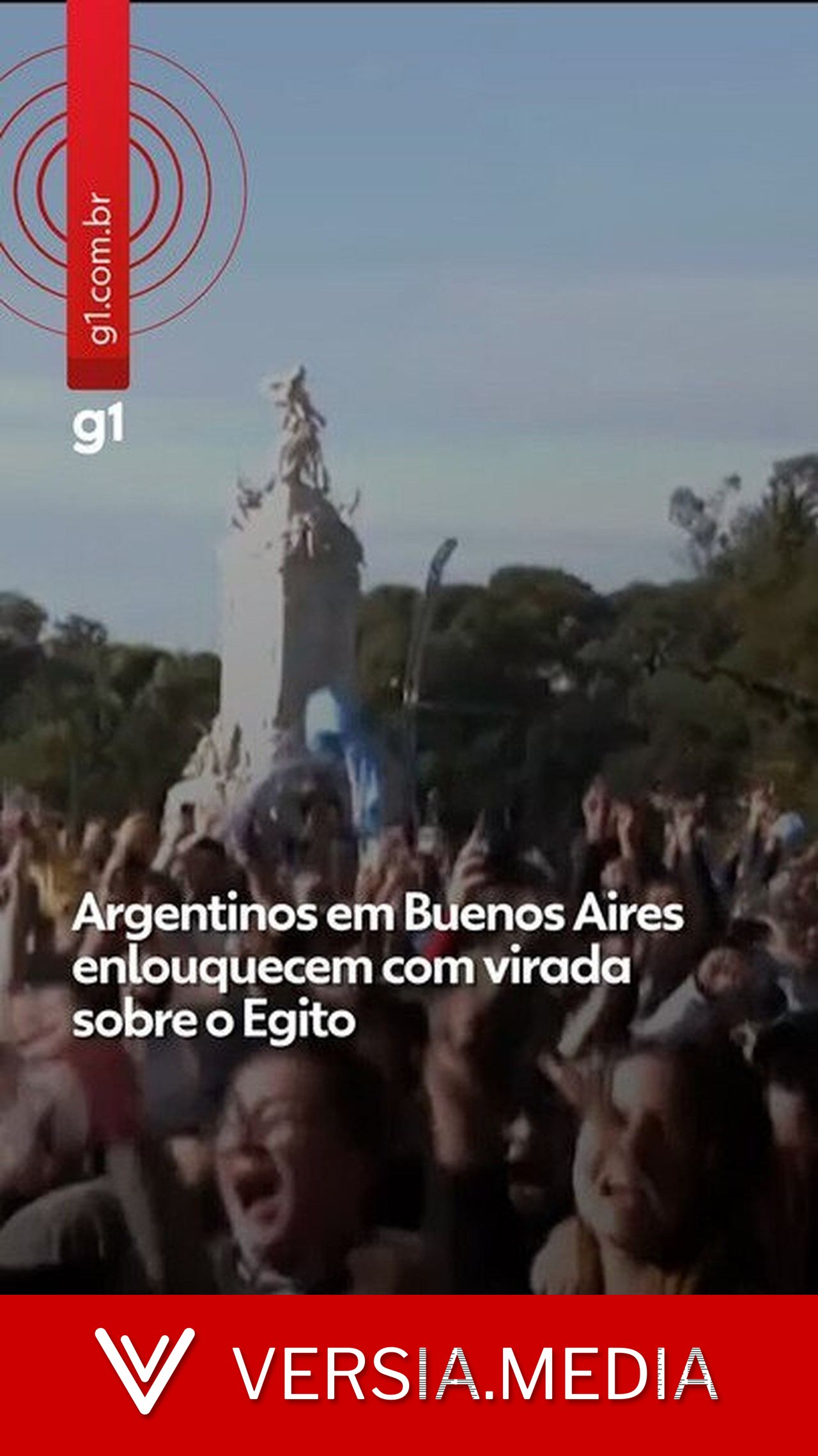 VÍDEO mostra torcida argentina em Buenos Aires no momento exato do gol da virada