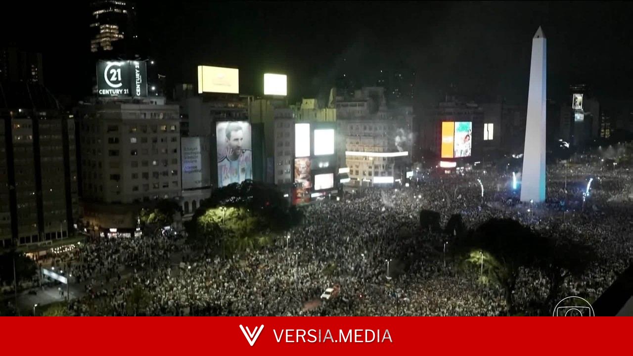 Multidão em Buenos Aires comemora classificação da Argentina à final da Copa