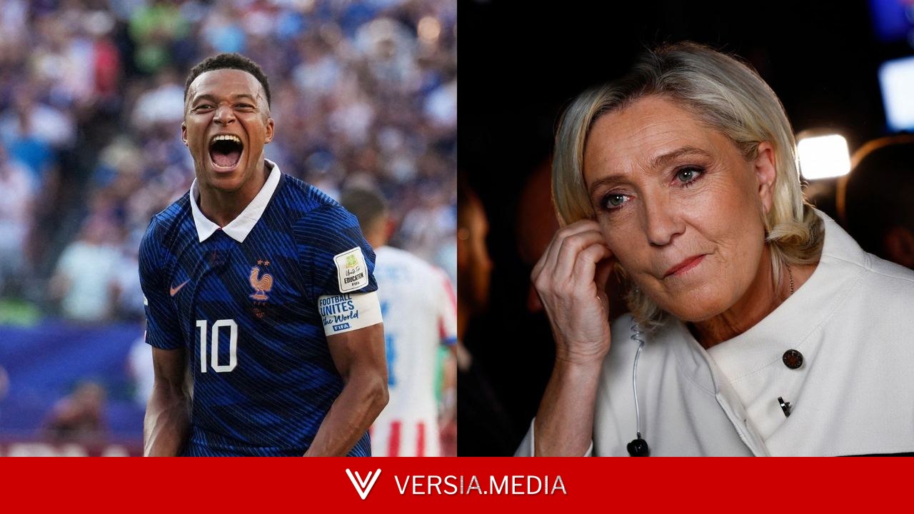 Quando os 'Les Bleus', de Mbappé, e a extrema direita francesa, de Marine Le Pen, se confrontam