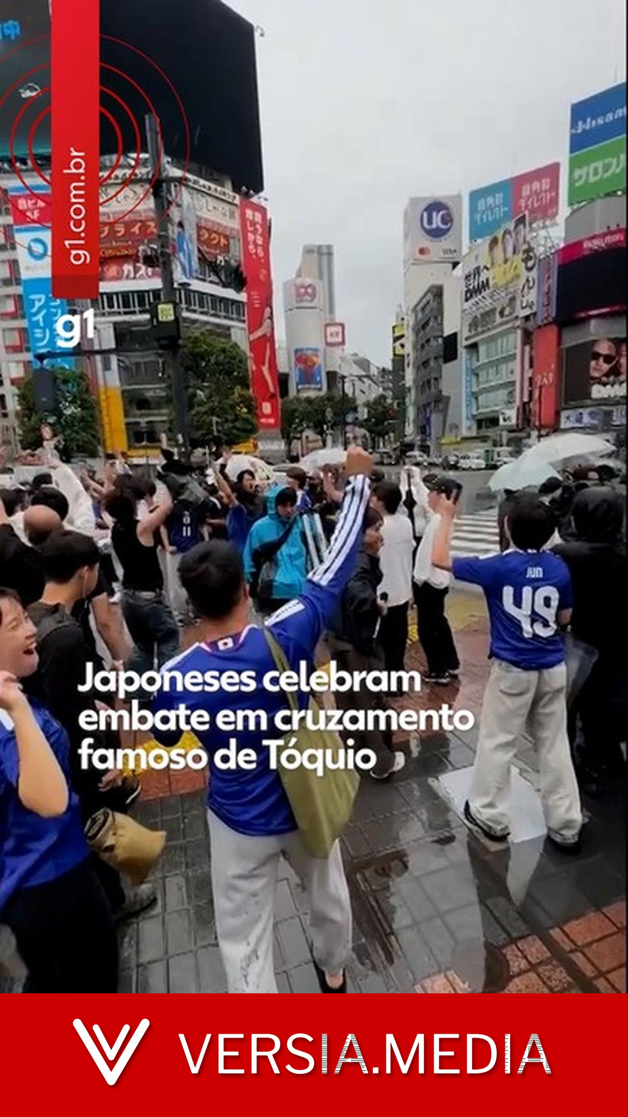 Alegria com empate: japoneses celebram estreia na Copa no famoso cruzamento de Shibuya, em Tóquio — World News | Versia.media
