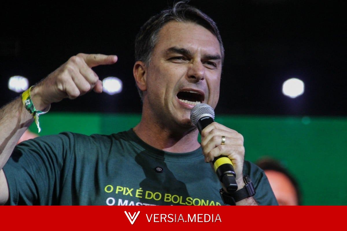 A reação de Flávio Bolsonaro após Michelle expor desavença