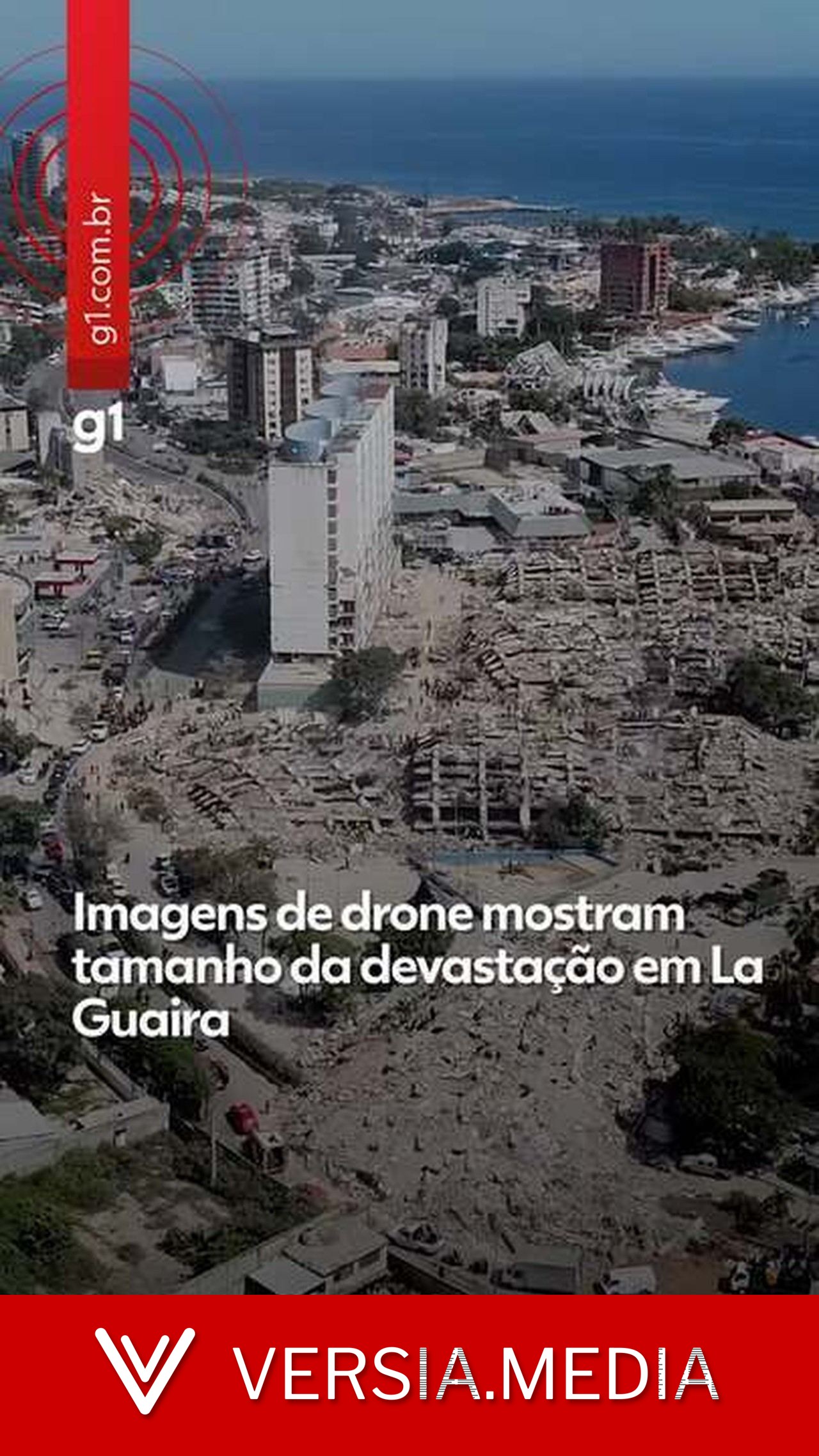 Imagens de drone revelam dimensão da destruição causada por terremotos na Venezuela; VÍDEO